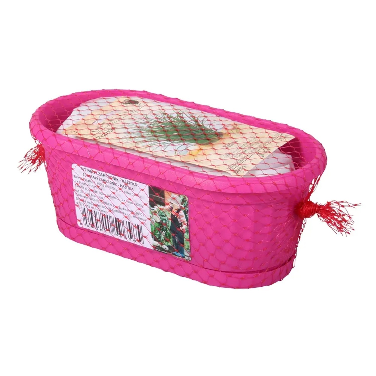 NOHEL GARDEN Truhlík Malý zahradník substrát + pažitka 22 cm