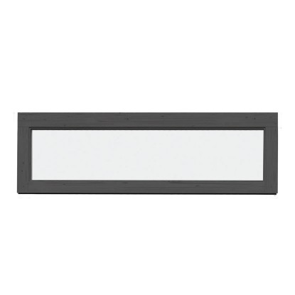 Weka Pevné okno pro dřevěný zahradní domek Batu, světle šedá, 150 x 45 cm