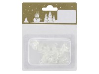 GEROMA Přísavky na světelný řetěz plast transparentní pr. 2,5 cm, 8 ks