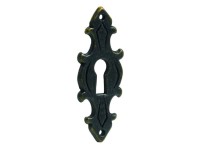 Hettich Ozdobná klíčová rozeta, brynýrovaná ocel, 56 x 22 mm