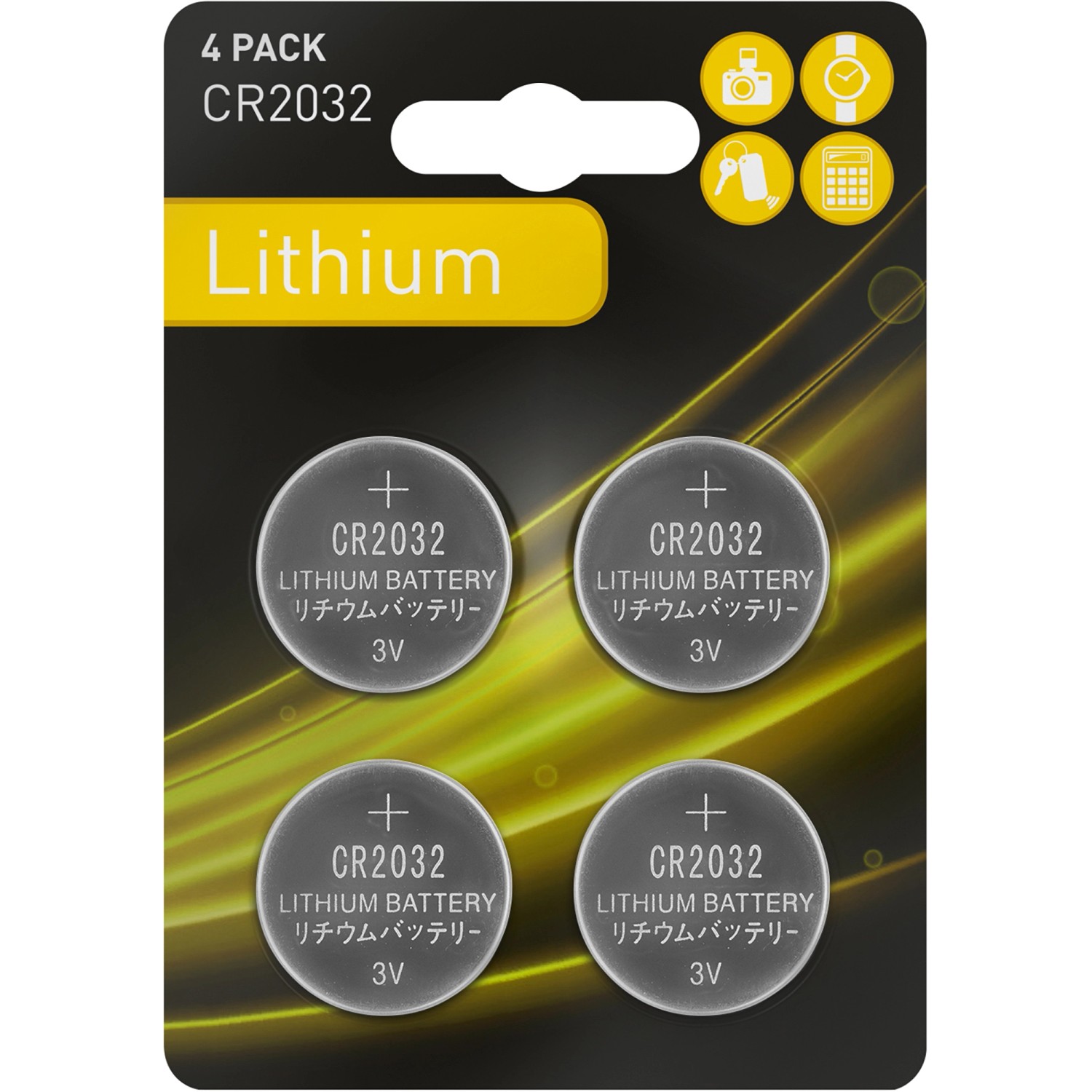 Knoflíkové baterie CR2032, 4 ks