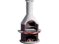 Buschbeck Zahradní grilovací krb Rondo, hnědá/bílá, 115 x 70 x 208 cm Buschbeck Zahradní grilovací krb Rondo, hnědá/bílá, 115 x 70 x 208 cm