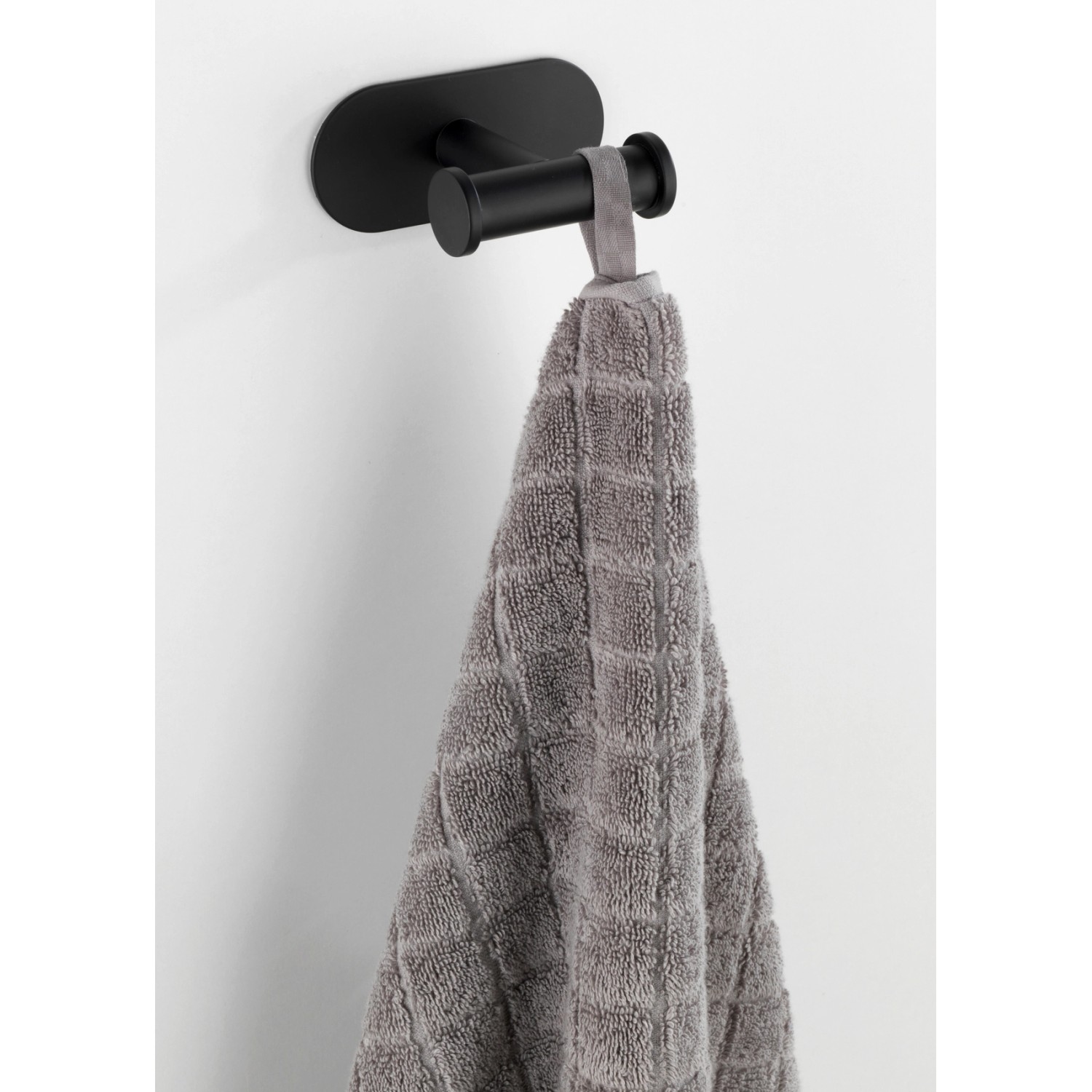 Wenko Turbo-Loc Nerezové nástěnné háčky Duo Orea Black 10 x 4,5 x 6,5 cm