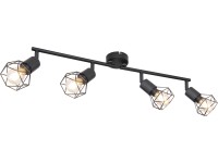 GLOBO 4bodové svítidlo XARA I černá E14 40 W 600 x 80 x 195 mm