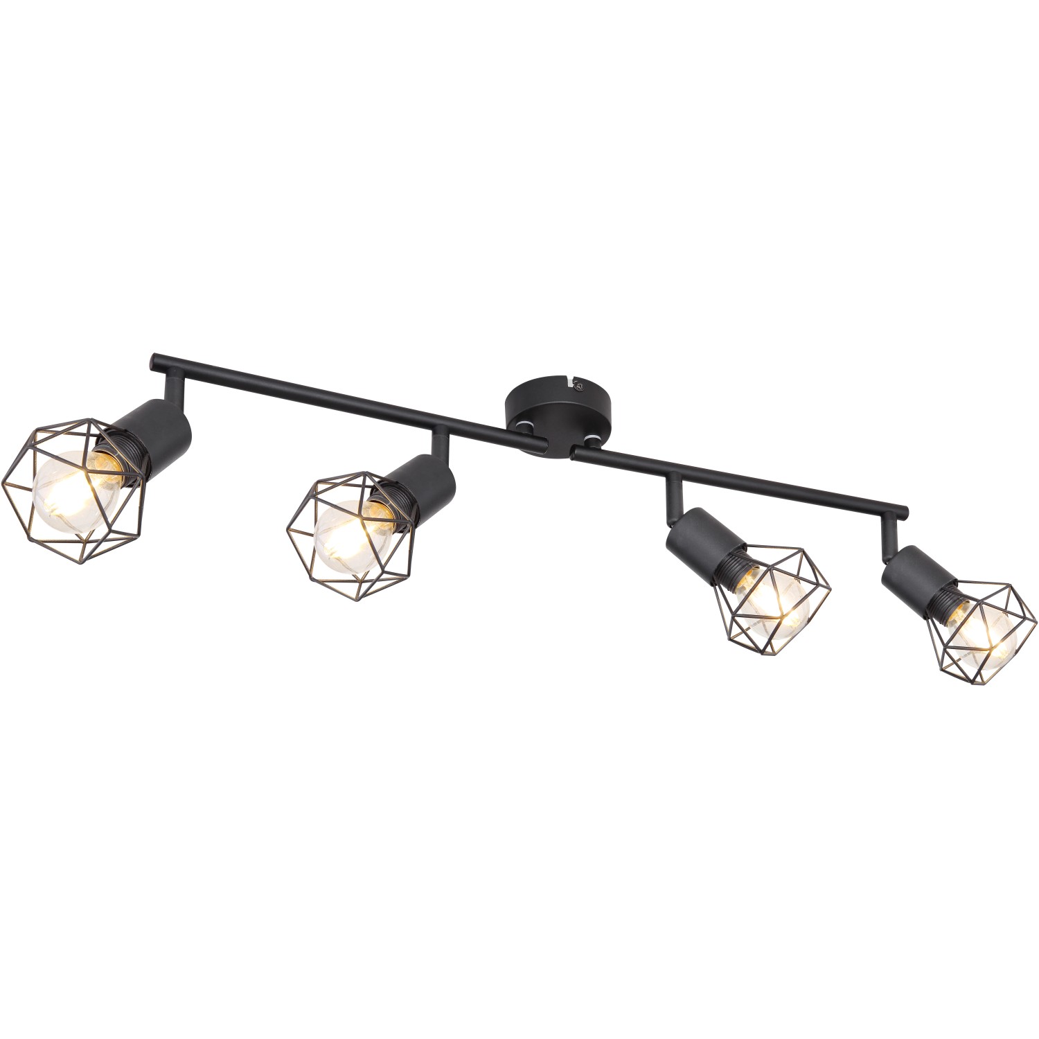 GLOBO 4bodové svítidlo XARA I černá E14 40 W 600 x 80 x 195 mm