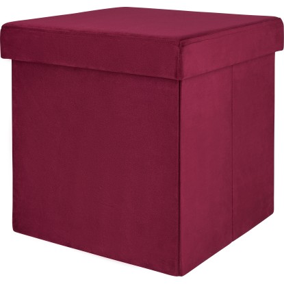 Skládací taburet Blush Bordeaux 38 cm x 38 cm x 38 cm burgundská červená