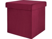 Skládací taburet Blush Bordeaux 38 cm x 38 cm x 38 cm burgundská červená
