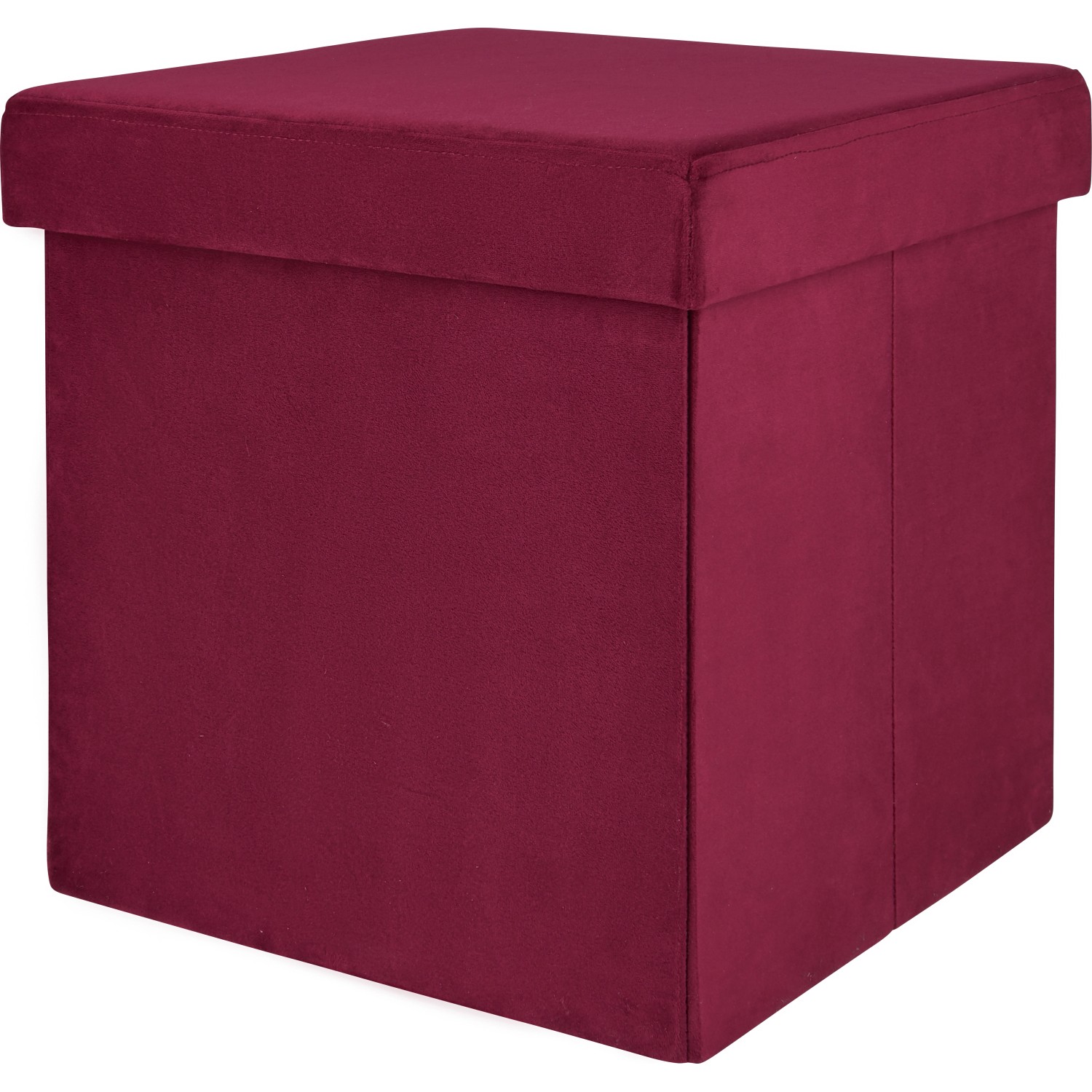 Skládací taburet Blush Bordeaux 38 cm x 38 cm x 38 cm burgundská červená