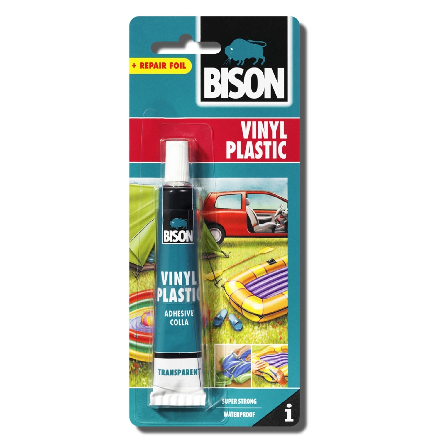 BISON Lepidlo na plasty VINYL PLASTIC se záplatou, 25 ml