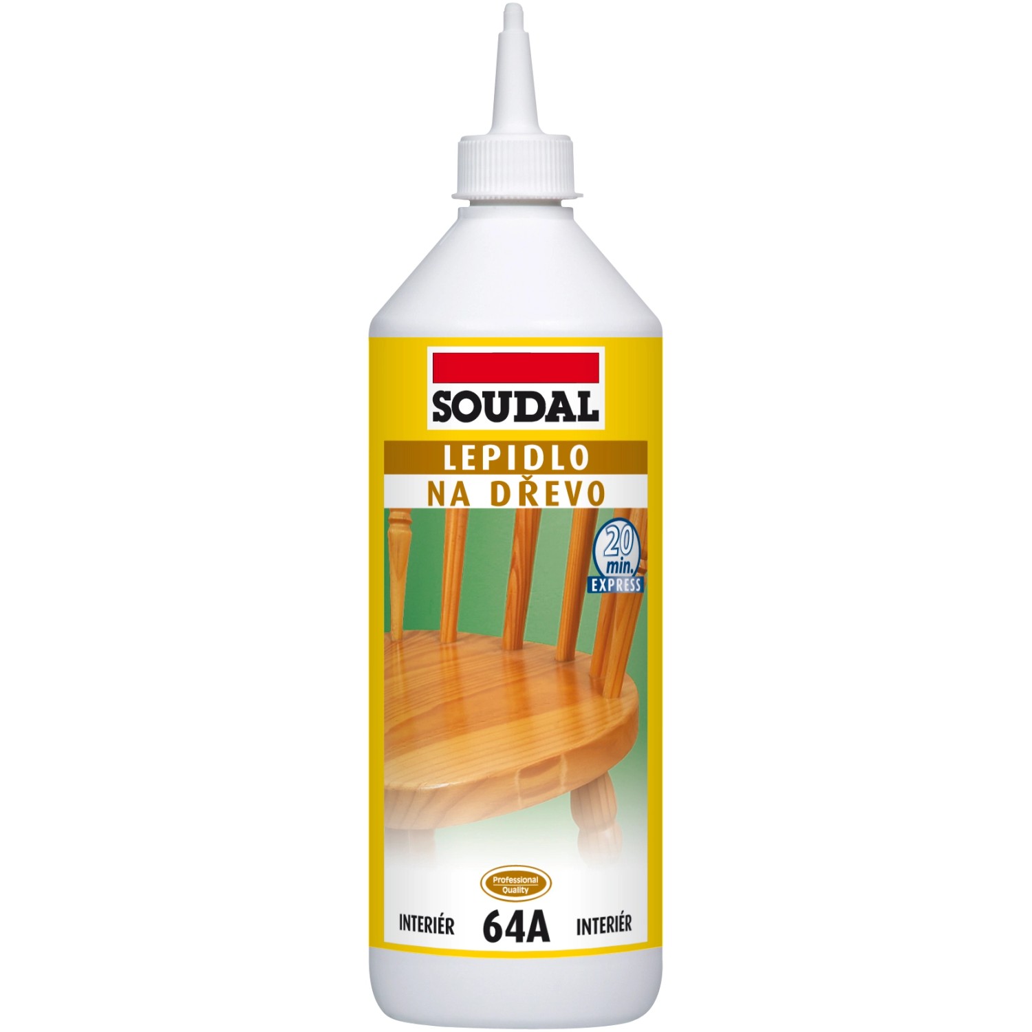 Soudal Lepidlo na dřevo 64A rychleschnoucí 750 g