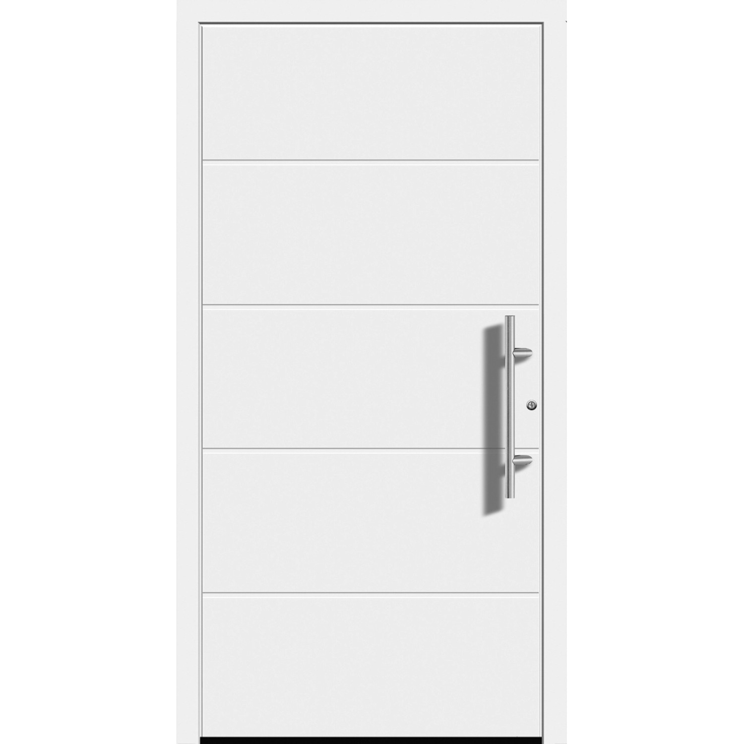Splendoor Hliníkové vchodové dveře Moderno M470/P, bílé, 110 P