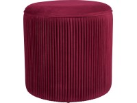 Taburet Blush Bordeaux MDF 40 cm x průměr 40 cm burgundská červená