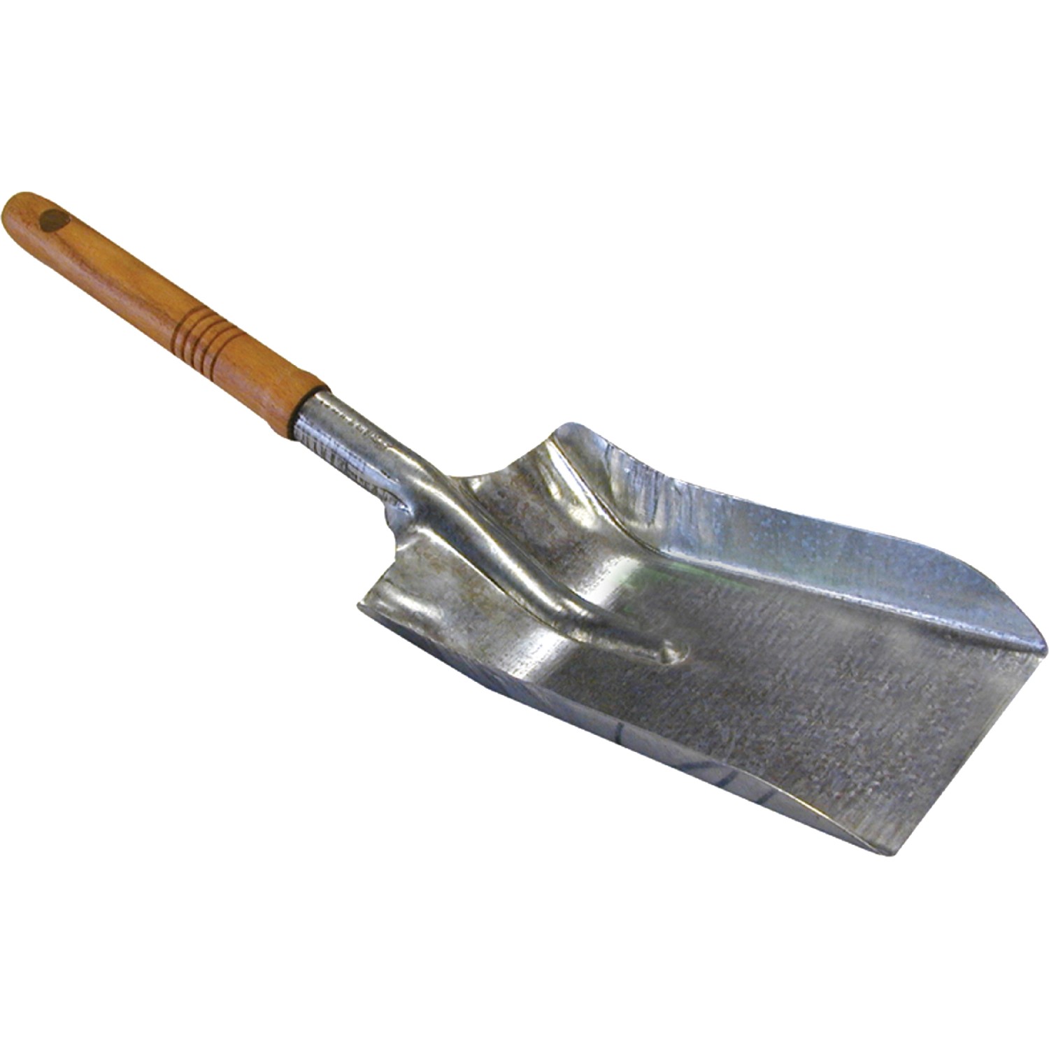 Lopatka na uhlí pozinkovaná s dřevěnou rukojetí