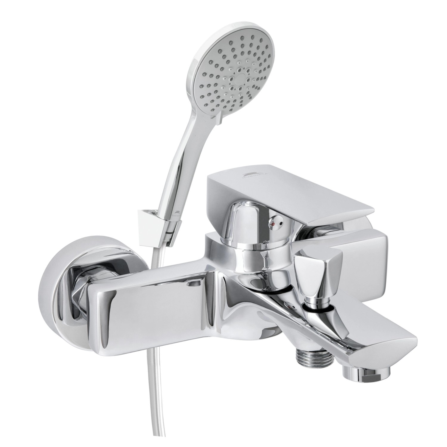 Rubineta Nástěnná vanová baterie Modena-10/K s přísl., chrom, rozteč 150 mm