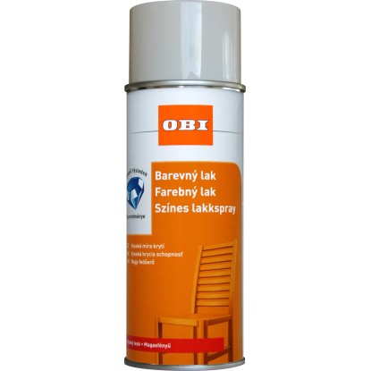 OBI Lak ve spreji vysoce lesklý RAL 9001 krémová 400 ml