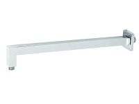 Rameno pevné sprchy hranaté ze stěny, 400 mm, chrom