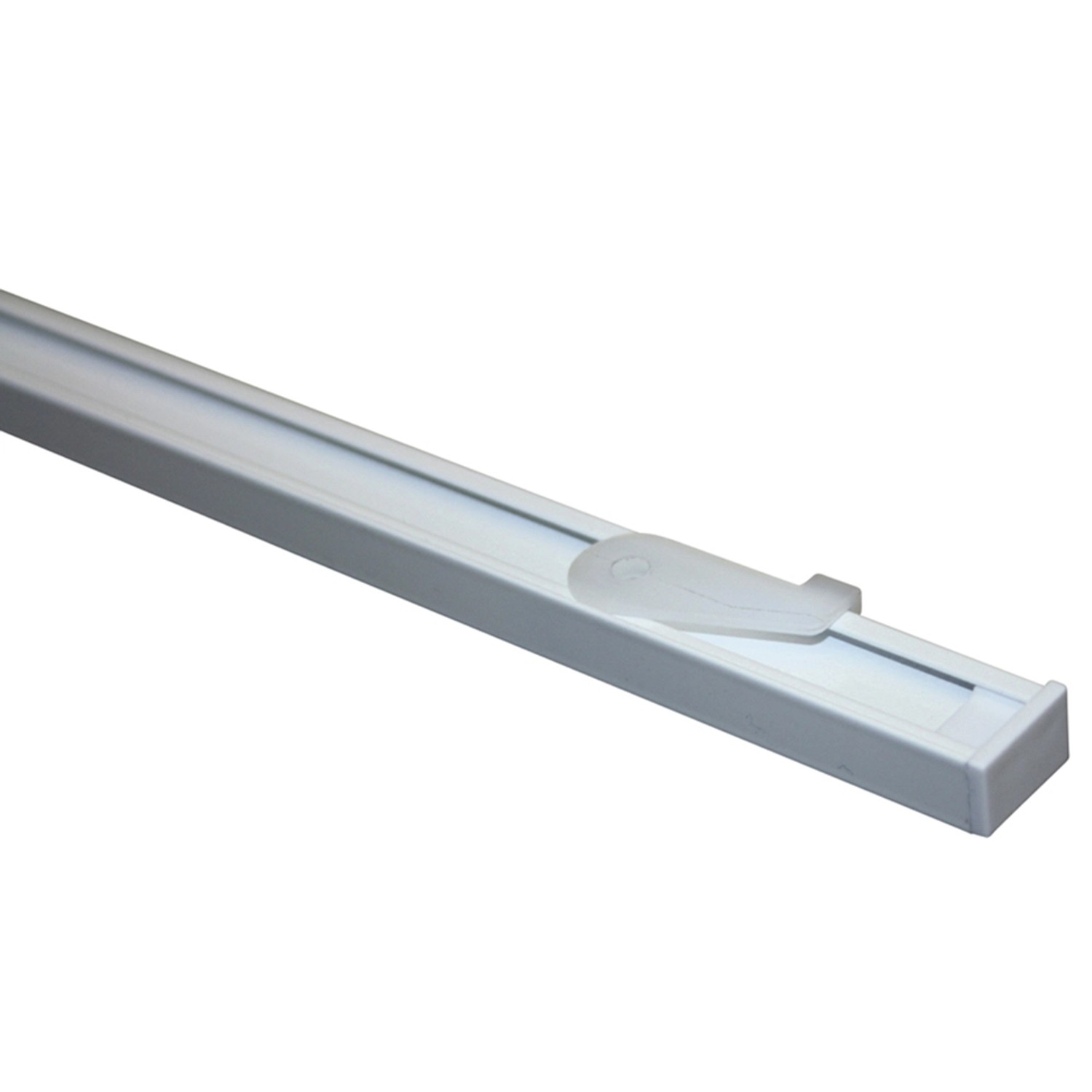 Gardinia Sada záclonových kolejniček Lucy 1drážková, bílá, hliník, 160 cm