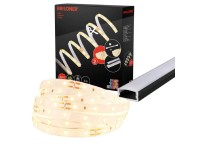 Briloner LED pásek samolepicí teplá bílá, základní sada, 112 diod, 2 m