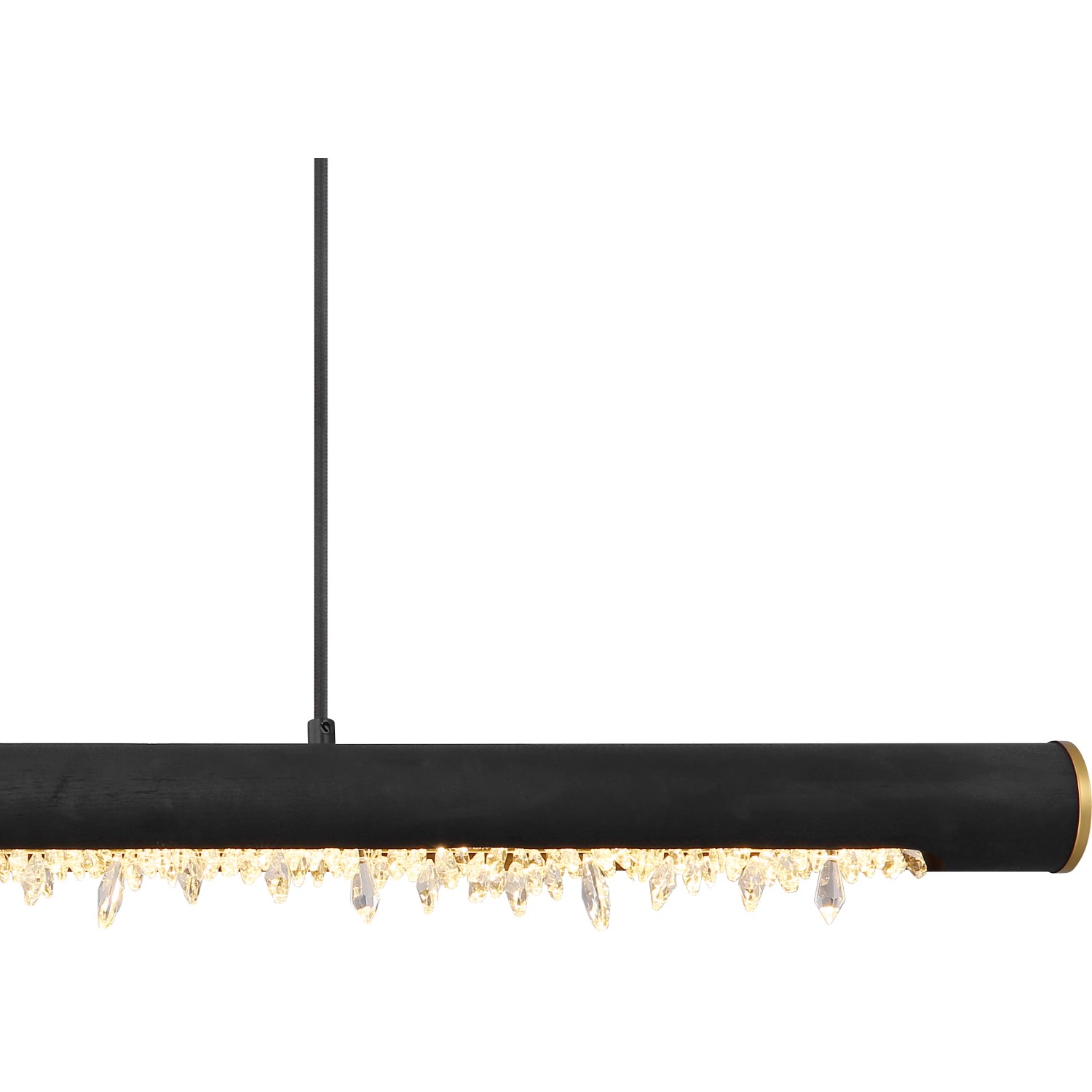 Globo LED závěsné svítidlo FELICITAS, 15 W, černé, 100 x 8 x 150 cm