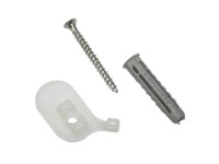 Gardinia Stropní držák pro jednodrážkovou záclonovou kolejničku bílá, 2 ks