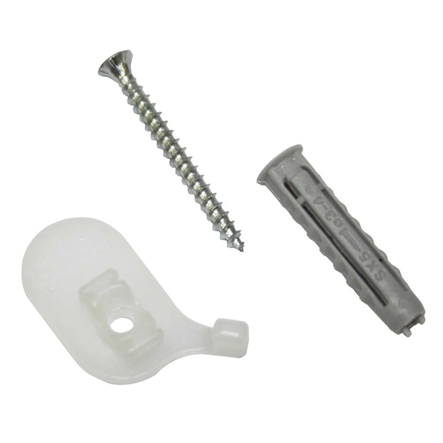 Gardinia Stropní držák pro jednodrážkovou záclonovou kolejničku bílá, 2 ks