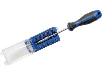 LUX-TOOLS Šroubovák na bity s 11dílným zásobníkem bitů