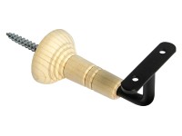 Konzola zábradlí černá se smrkovou patkou, 2 ks Konzola zábradlí černá se smrkovou patkou, 2 ks