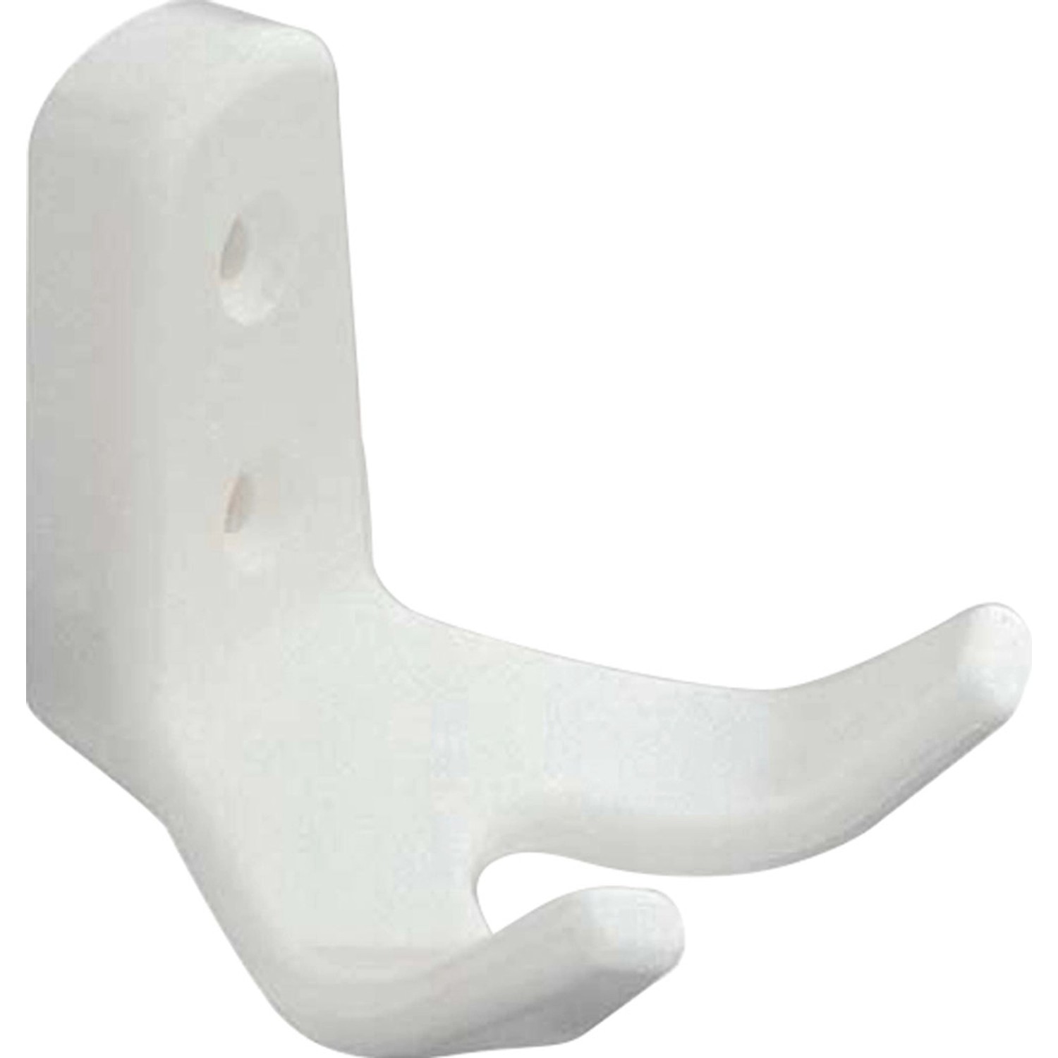 Háček 417 plast bílý 62 mm x 57 mm x 62 mm