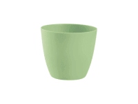 Plastkon Obal na květináč Ella pistáciová matná, pr. 18 x 16 cm