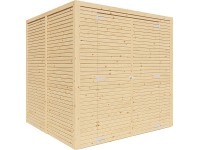 Bertilo Dřevěný domek na nářadí Box 3, přírodní, 208 x 202 cm Bertilo Dřevěný domek na nářadí Box 3, přírodní, 208 x 202 cm