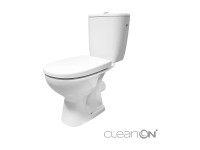 Cersanit WC kombi ARTECO 3/6 NEW CLEANON + DUROPLAST sedátko SFOTCLOSE(K667-052)