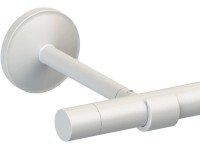 Koncovka záclonové tyče, válcovitá, bílá, 2 ks, pr. 19 mm