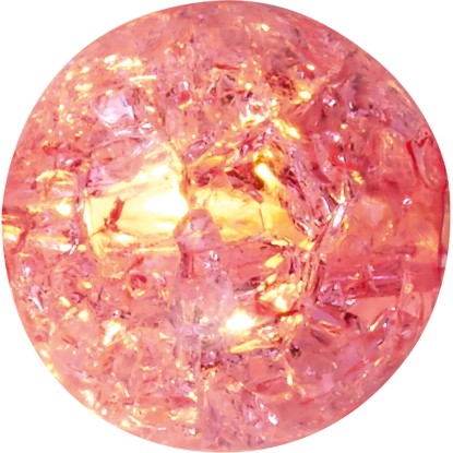 LED světelný řetěz s koulemi v popraskaném vzhledu pestrobarevný