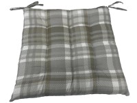 VOG Podsedák MIA béžový károvaný 40 x 40 x 4 cm