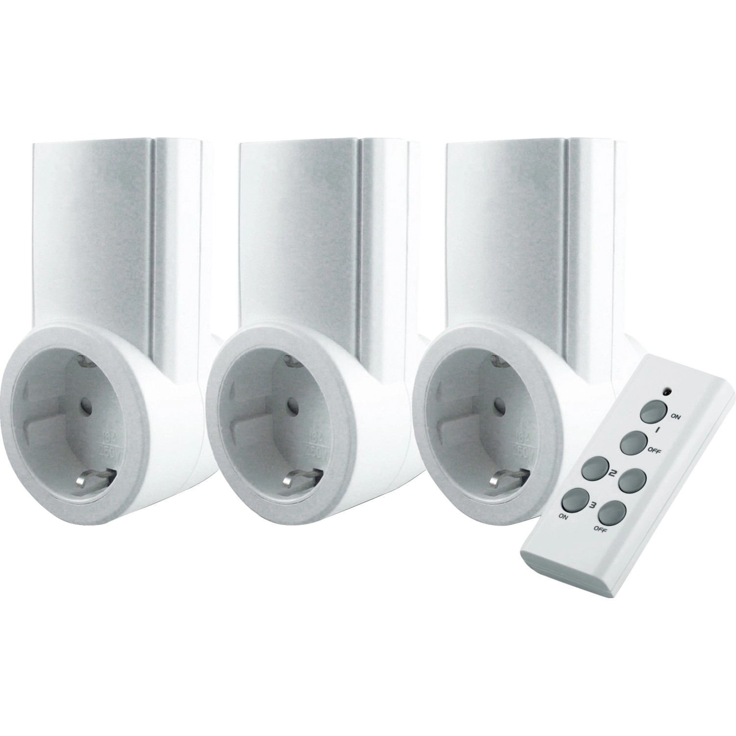 Sada rádiového spínače bílá 4dílná