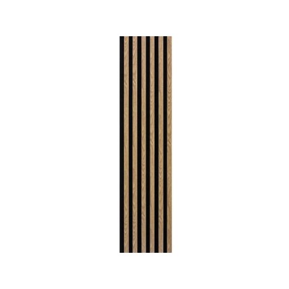 EGIBI Akustický panel černá plsť / dub světlý 270 x 30 cm