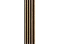 EGIBI Akustický panel černá plsť / dub světlý 270 x 30 cm EGIBI Akustický panel černá plsť / dub světlý 270 x 30 cm