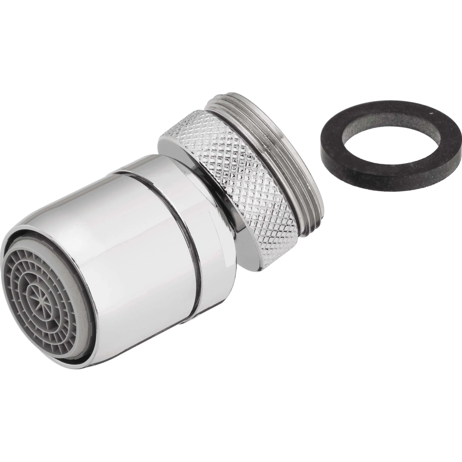 Regulátor proudu vody Cascade SLC AC PCA s kulovým kloubem M22 x M24 chromovaný