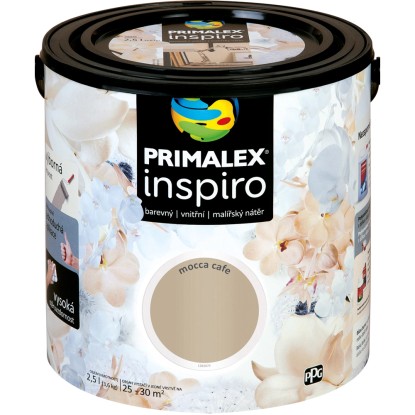 PRIMALEX Barevný vnitřní malířský nátěr Inspiro mocca cafe 2,5 l
