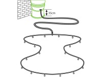 Vitavia Elgo Kapací trubka na dešťovou vodu na zeleninový záhon (RWK50) 11 cm x