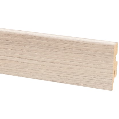 Soklová lišta dub stříbrný 60 mm x 20 mm délka 2600 mm