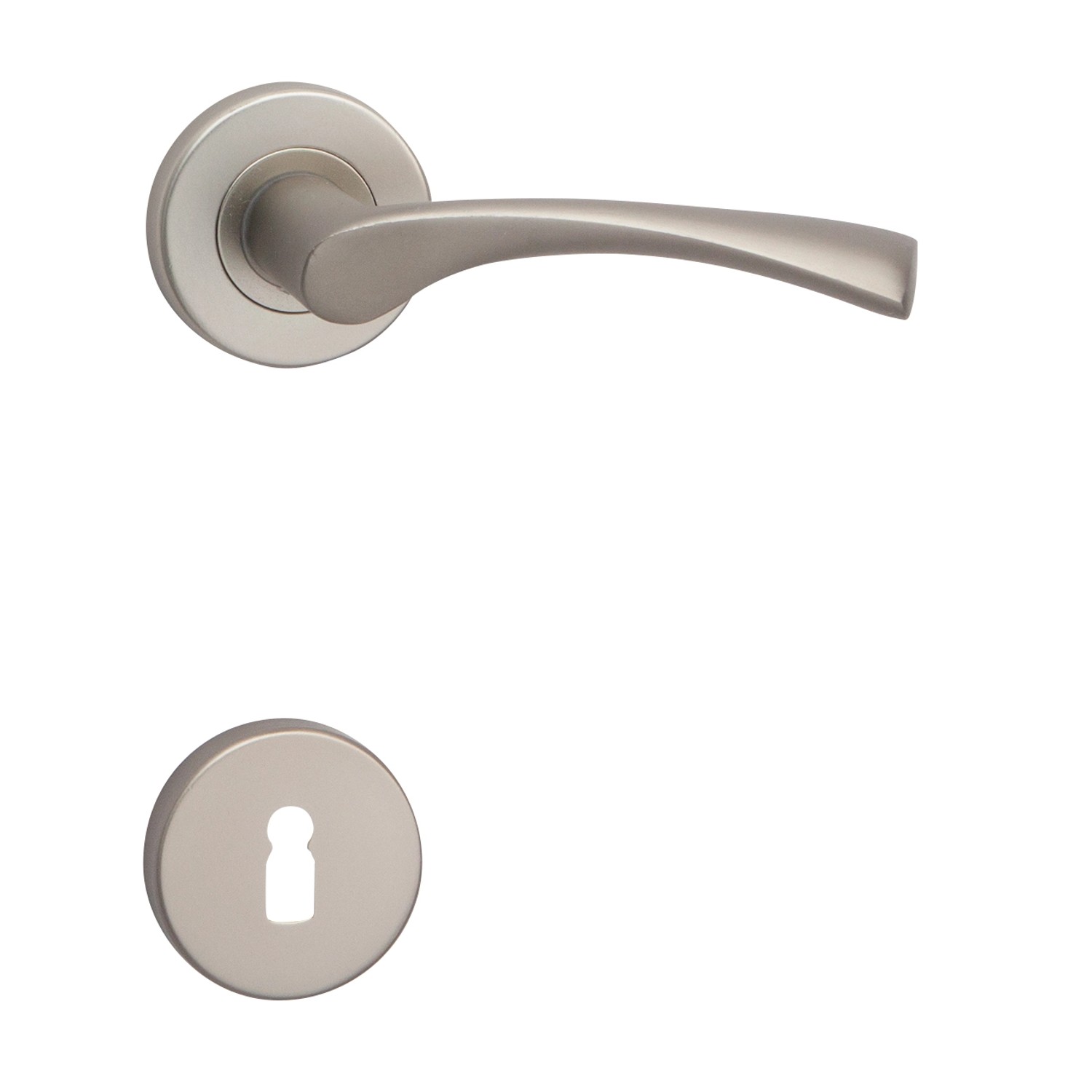 Cobra Rozetové dveřní kování GIUSSY-R BB, nerezový elox