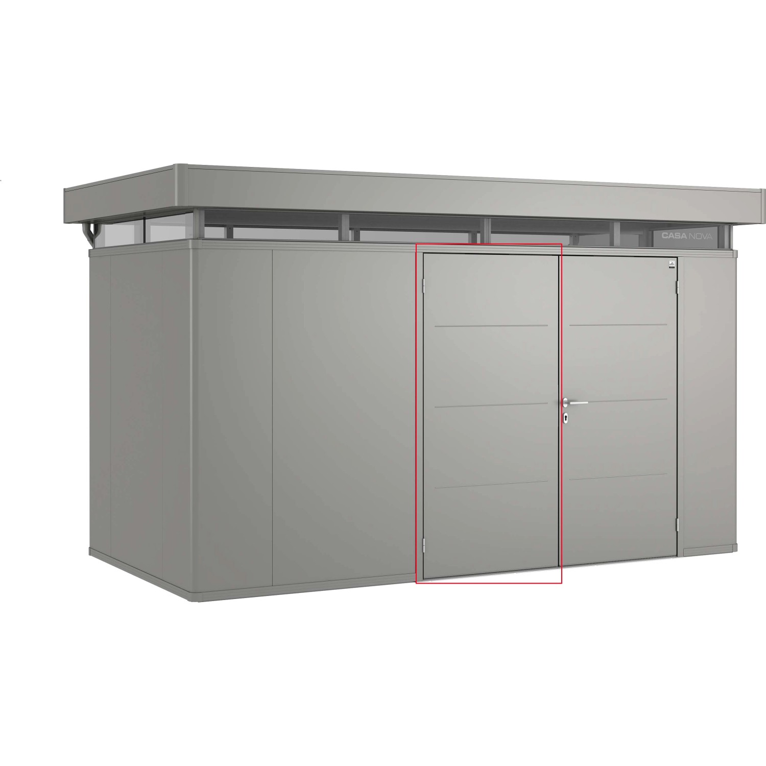 Biohort Druhé dveřní křídlo pro zahradní domky CasaNova, křemenově šedá, L