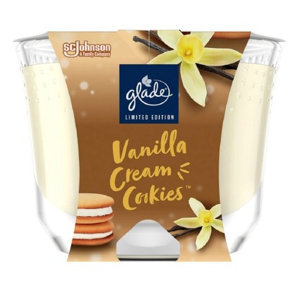 Glade Vonní svíčka Vanilla Cream Cookies MAXI 204 g