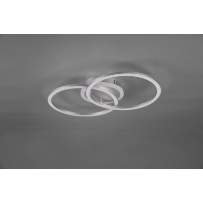Trio Stropní LED svítidlo Venida kruhové, titanové