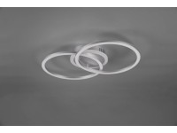 Trio Stropní LED svítidlo Venida kruhové, titanové