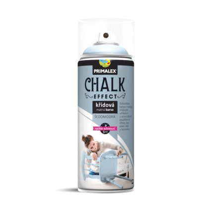 PRIMALEX Křídová matná barva ve spreji Chalk Effect šedomodrá 400 ml