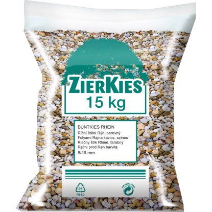 WECO Říční štěrk vícebarevný, 8-16 mm, 15 kg/pytel
