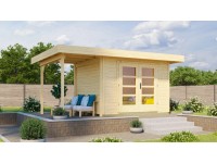 Weka Designový zahradní domek 126 A vel. 1, přírodní, 442 x 240 cm