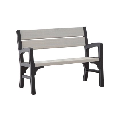 Keter Lavice Montero dvoumístná grafit/hnědá 120 x 62 x 89,5 cm